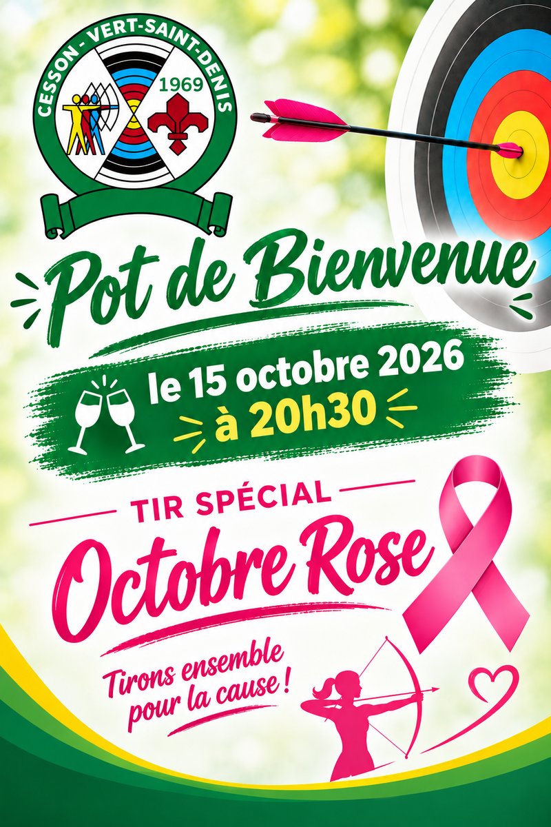 Pot de bienvenue "Adulte" et tir ludique Octobre Rose