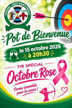 Pot de bienvenue "Adulte" et tir ludique Octobre Rose