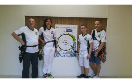 Nos archers au tir du Bouquet Provincial